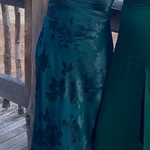 ASTR the label Gaia Floral Teal Burnout dress size Medium